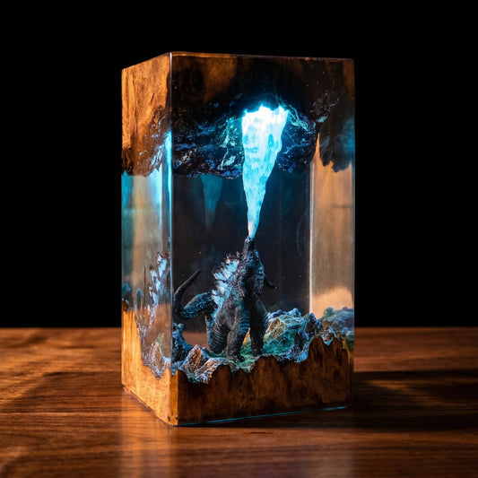 Godzilla Resin Lamp